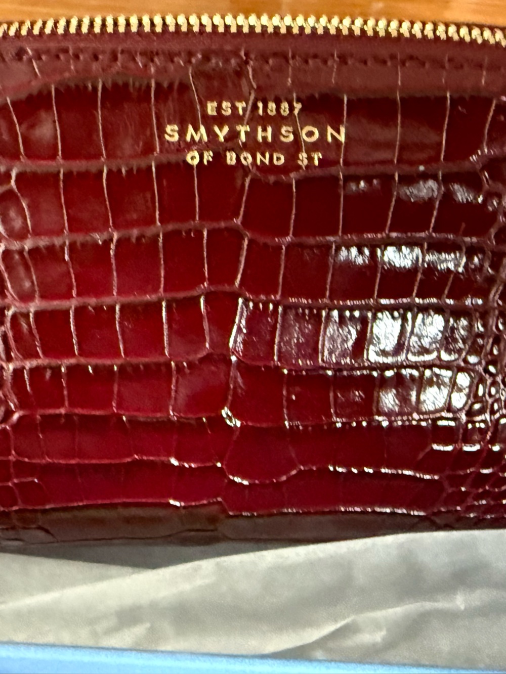 Smythson Pale Blue Branded Gift Box